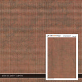 TX263-120 English Bond Dirty Red Brick Paper (Pack of 5) - TT:120