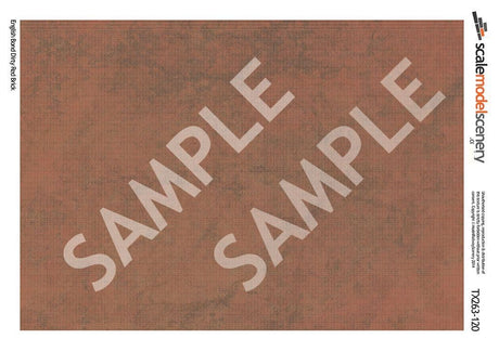 TX263-120 English Bond Dirty Red Brick Paper (Pack of 5) - TT:120