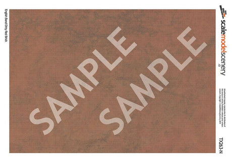 TX263-N English Bond Dirty Red Brick Texture Paper (Pack of 5) - N/2mm/1:148