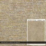 TX271-OO Cotswold Stone Brick Texture Paper (Pack of 5)  - OO/4mm/1:76