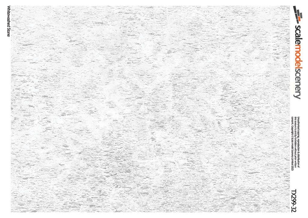 TX299-32 Weathered Whitewashed Stone (Pack of 5) - 1:32