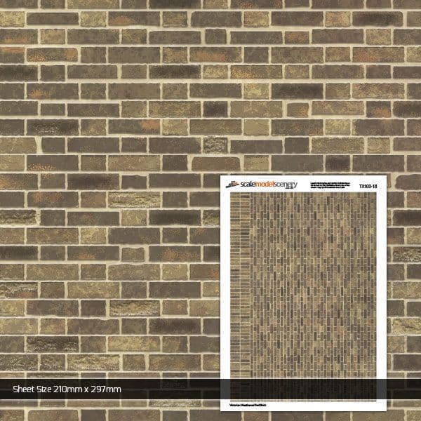 TX302-18 Yellow Weathered Brick (Pack of 5) - 1:18 Scale