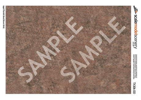 TX306-OO Flemish Bond Aged Brown Brick Texture Paper (Pack of 5) - OO/4mm/1:76