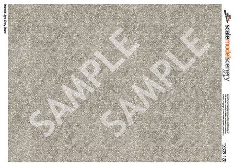 TX309-120 Pointed Light Grey Stone Texture Paper (Pack of 5) - TT:120