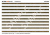 TX310-OO English Bond Weathered Yellow Brick Platform Wall Wraps - OO/4mm/1:76