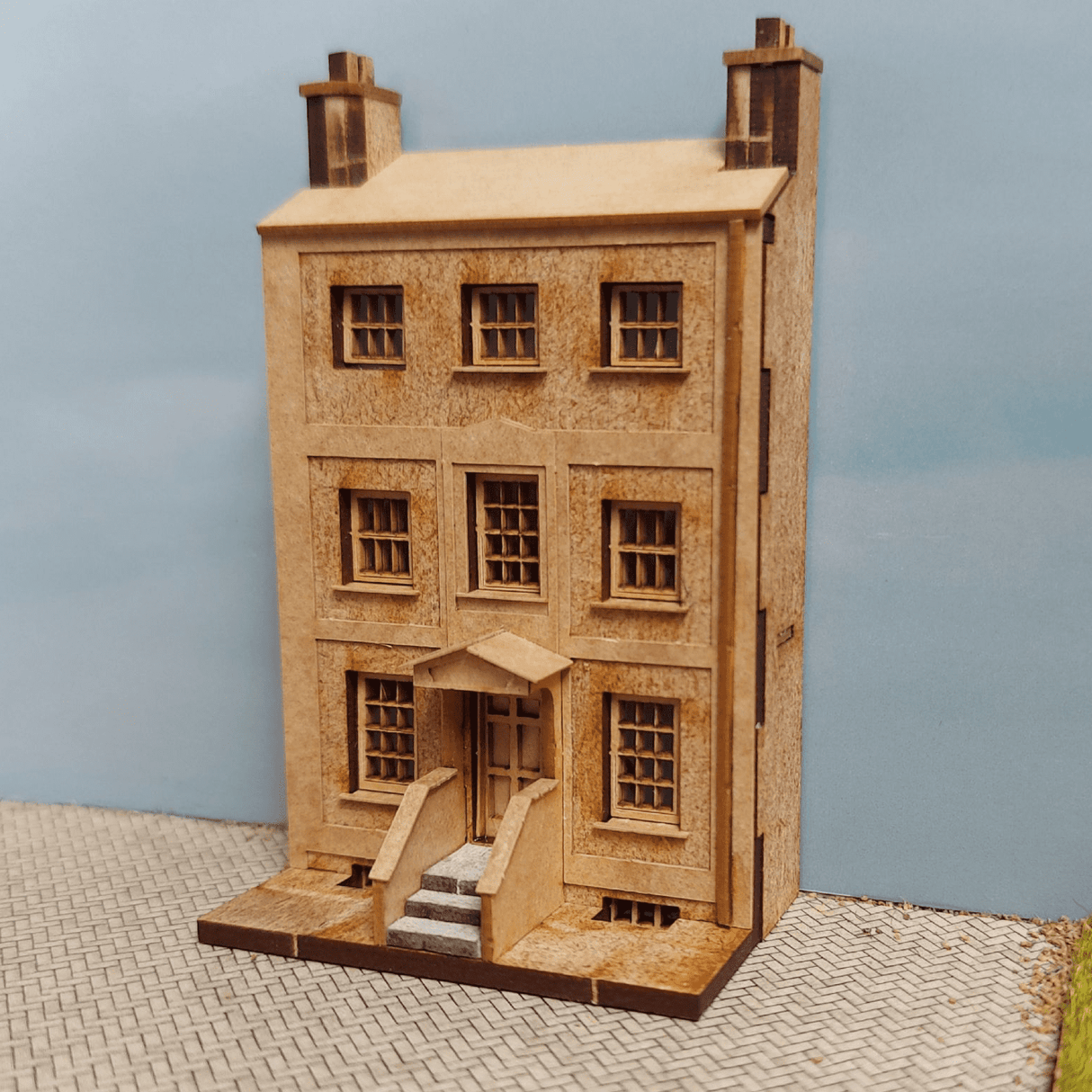 UW2003-N Low Relief Large Georgian Town House - N / 2mm / 1:148