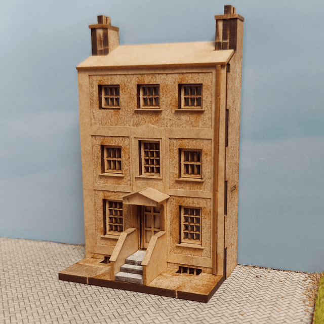 UW2003-N Low Relief Large Georgian Town House - N / 2mm / 1:148