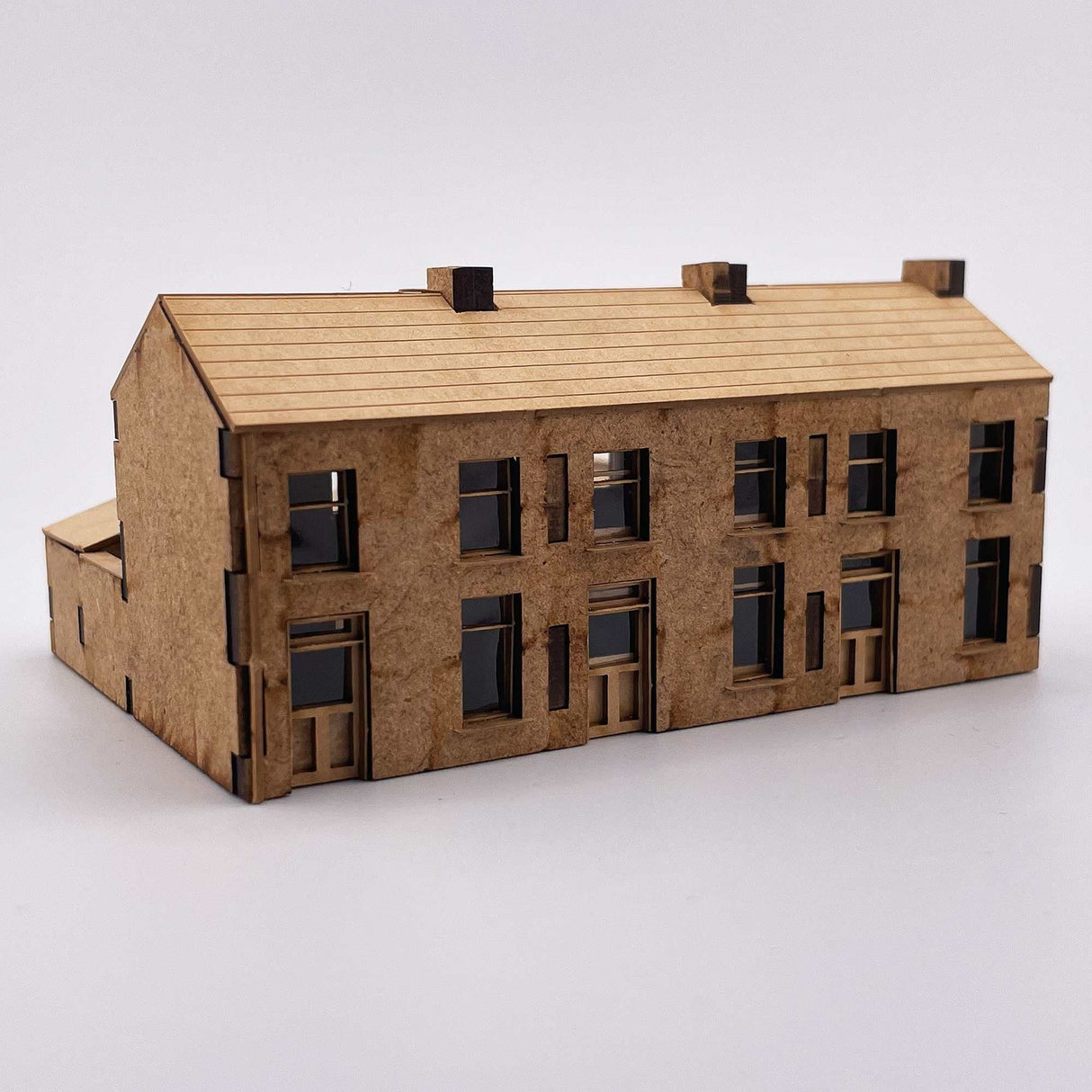 UW2007-N Row of 3 Terraced Houses Kit - N / 2mm / 1:148