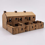 UW2007-N Row of 3 Terraced Houses Kit - N / 2mm / 1:148