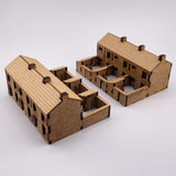 UW2007-N Row of 3 Terraced Houses Kit - N / 2mm / 1:148