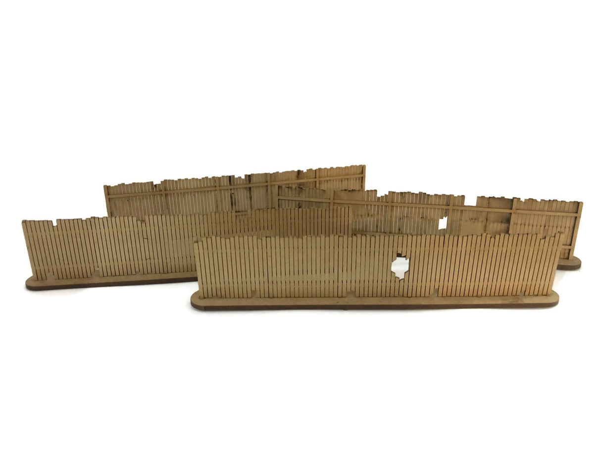 WG001-28 Laser Cut Old Wooden Fencing 28mm / 1:64