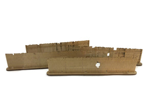 WG001-28 Laser Cut Old Wooden Fencing 28mm / 1:64
