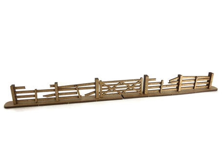 WG002-28 Damaged Fencing & Gate - 28mm
