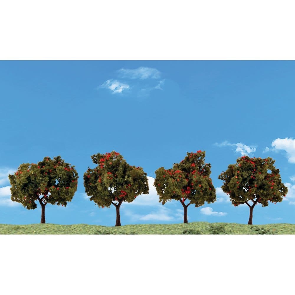 Woodland Scenics 2"-3" Classic Apple Trees (4/Pk) TR3591