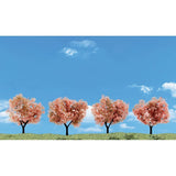 Woodland Scenics 2"-3" Classic Flowering Trees (4/Pk) TR3593