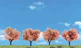 Woodland Scenics 2"-3" Classic Flowering Trees (4/Pk) TR3593
