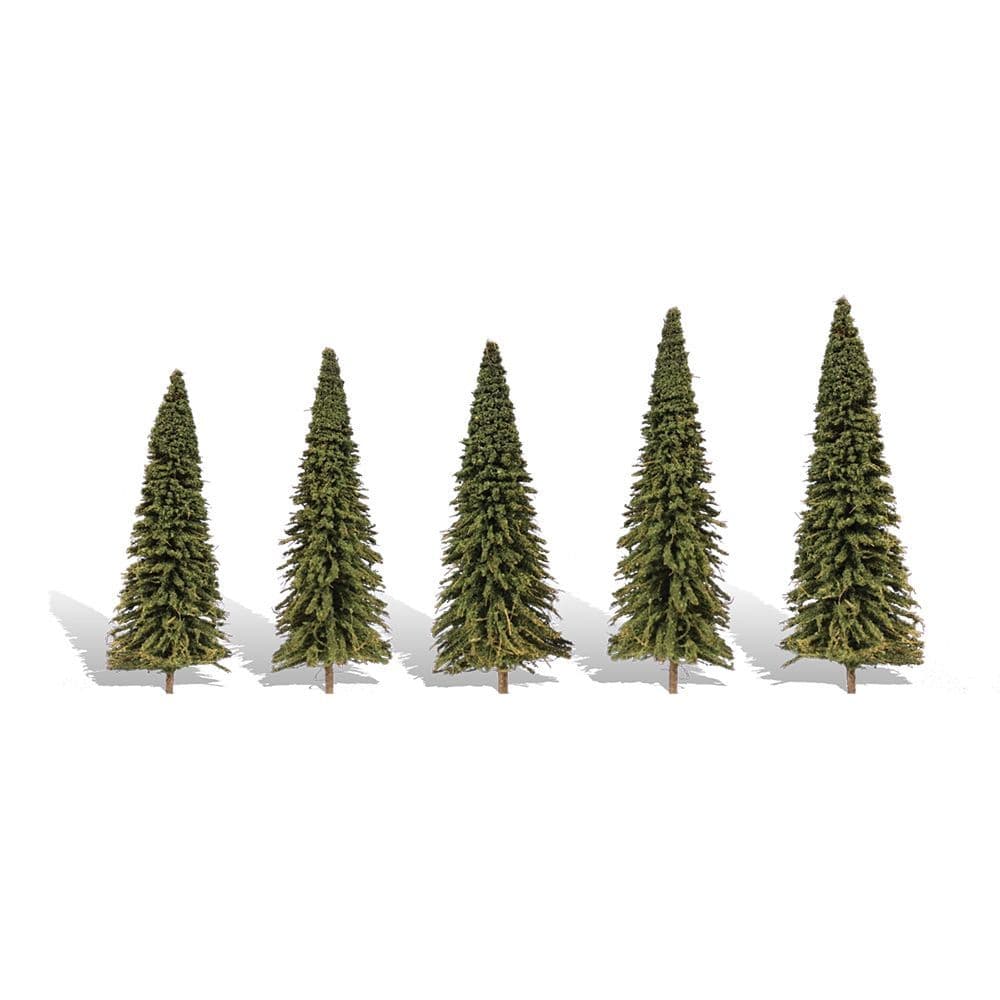 Woodland Scenics 2 "-3 ½" Classic Forever Green (5/Pk) TR3565