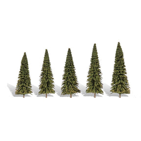 Woodland Scenics 2 "-3 ½" Classic Forever Green (5/Pk) TR3565