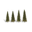 Woodland Scenics 3 ½"-5½" Classic Forever Green (4/Pk) TR3568