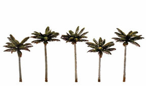 Woodland Scenics 4¾"-5¼" Classic Large Palm Trees (5/Pk) TR3598