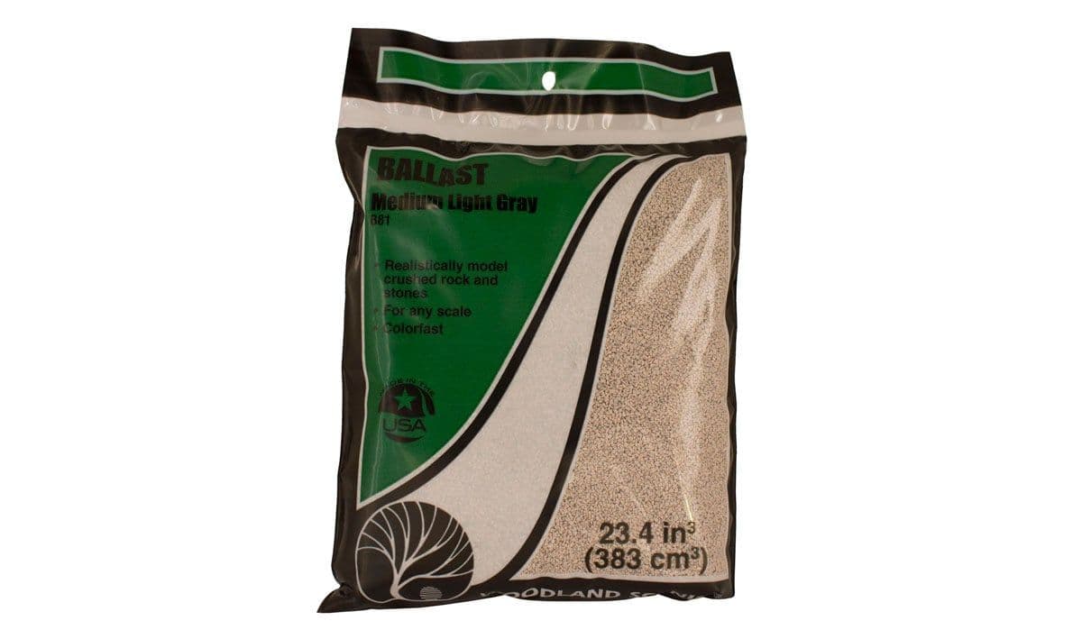 Woodland Scenics B81 Light Grey Medium Ballast