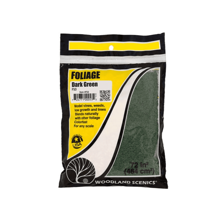 Woodland Scenics F53 Dark Green Foliage