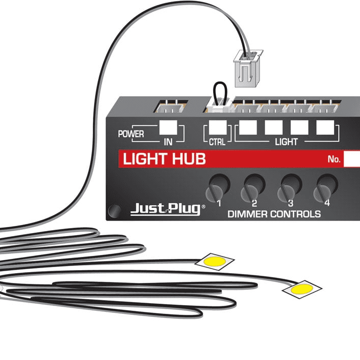 Woodland Scenics JP5700 Just Plug Lights & Hub Set