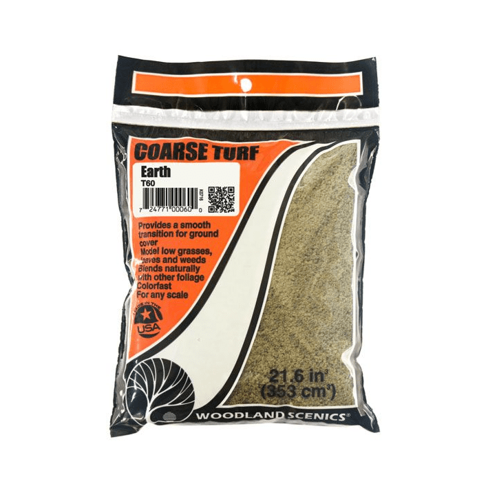 Woodland Scenics T60 Coarse Turf Earth Bag