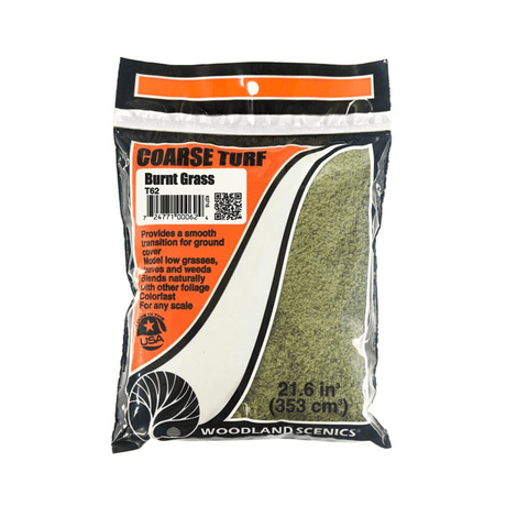 Woodland Scenics T62 Burnt Grass Coarse Turf - Bag