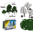 Woodland Scenics TR1112 Realistic Deciduous Trees Kit (Makes 6 Trees, 3 to 7" Tall)